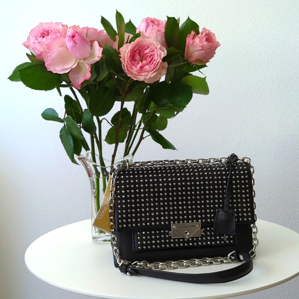 Michael Kors Chain Shoulder crystal stud embellished crossbody/shoulder bag, NWT